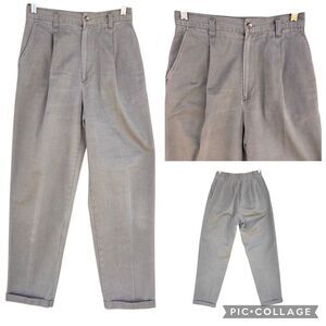 Vintage 80s 90s Casual Corner Olive Green Trousers Pants Women Size 6 High Rise